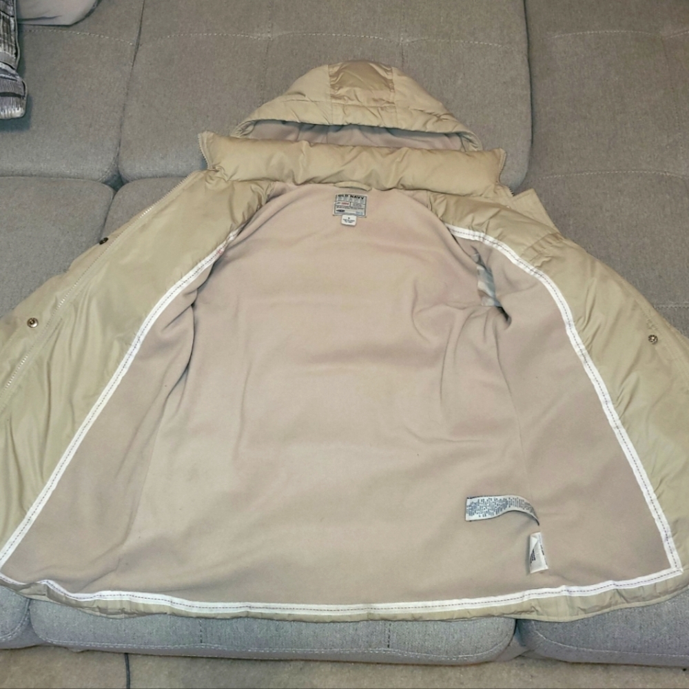 Vintage Old Navy beige puffer coat - SMALL